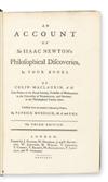 MACLAURIN, COLIN. An Account of Sir Isaac Newtons Philosophical Discoveries.  1775